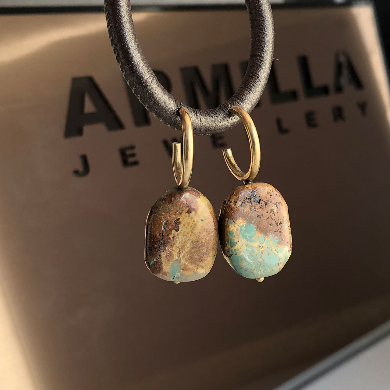 Loving Africa Hoop Drop Earrings (A2786)